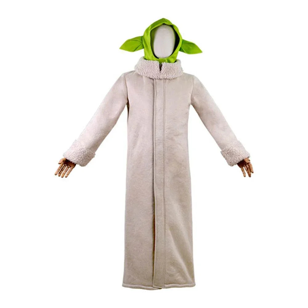 Baby Yoda Cosplay Costume Robe Hat Outfits Carnival Suit - Azufun