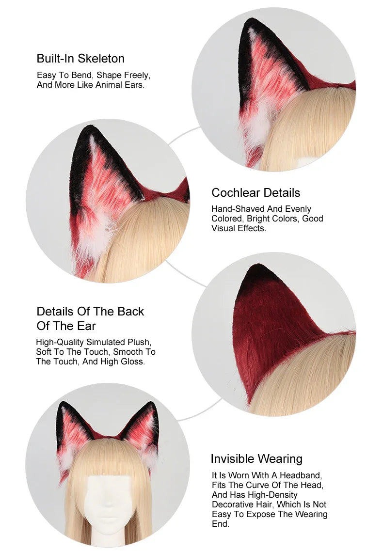 Crazy Zootopia Nick Fox Ear Headband Fox Tail Accessories