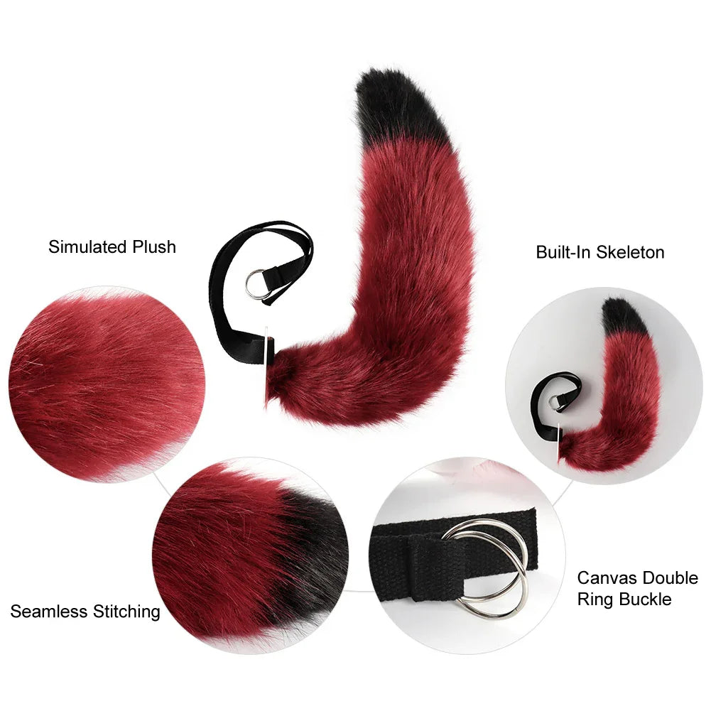 Crazy Zootopia Nick Fox Ear Headband Fox Tail Accessories