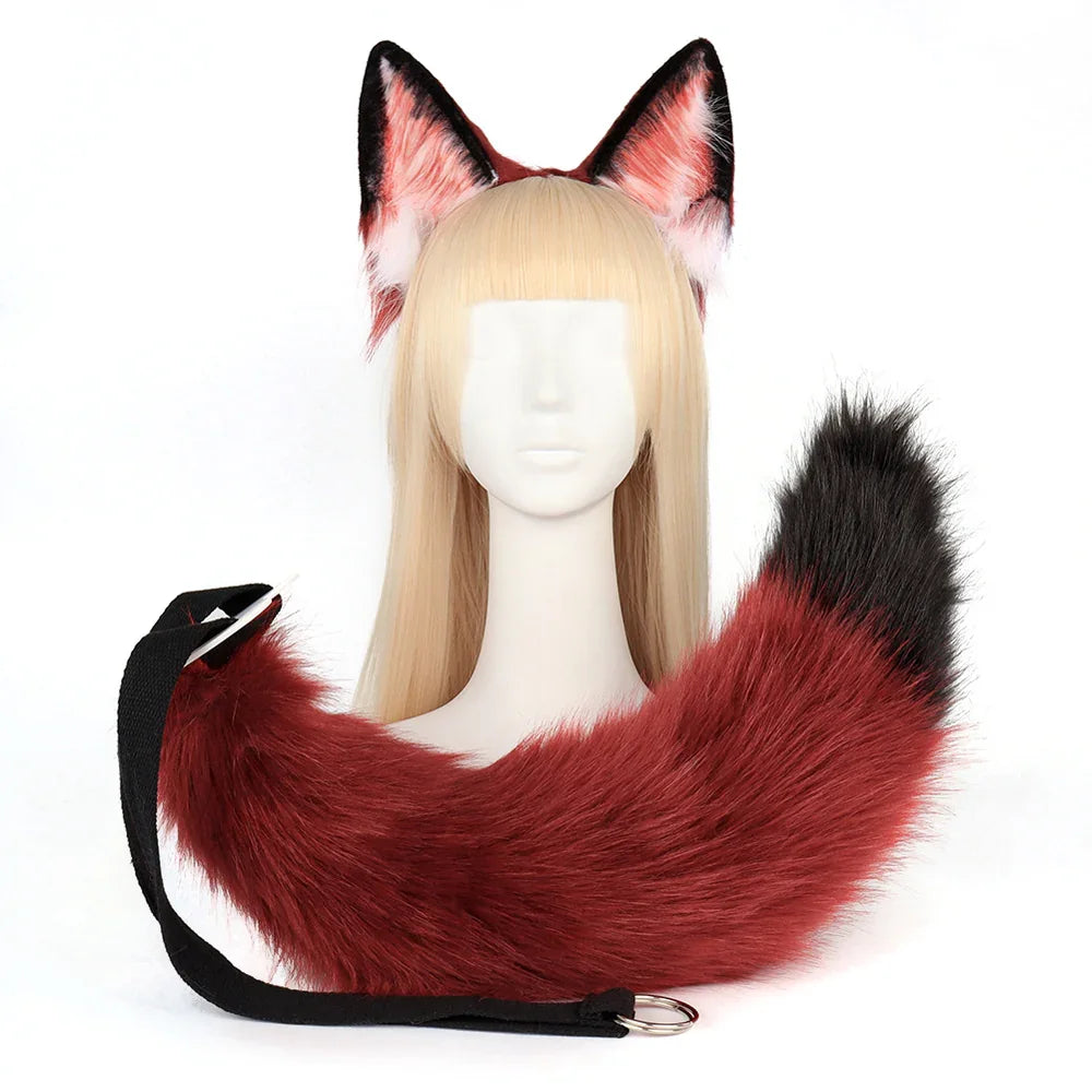 Crazy Zootopia Nick Fox Ear Headband Fox Tail Accessories