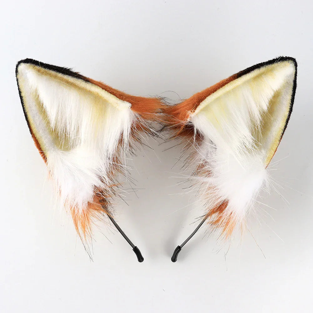 Crazy Zootopia Nick Fox Ear Headband Fox Tail Accessories