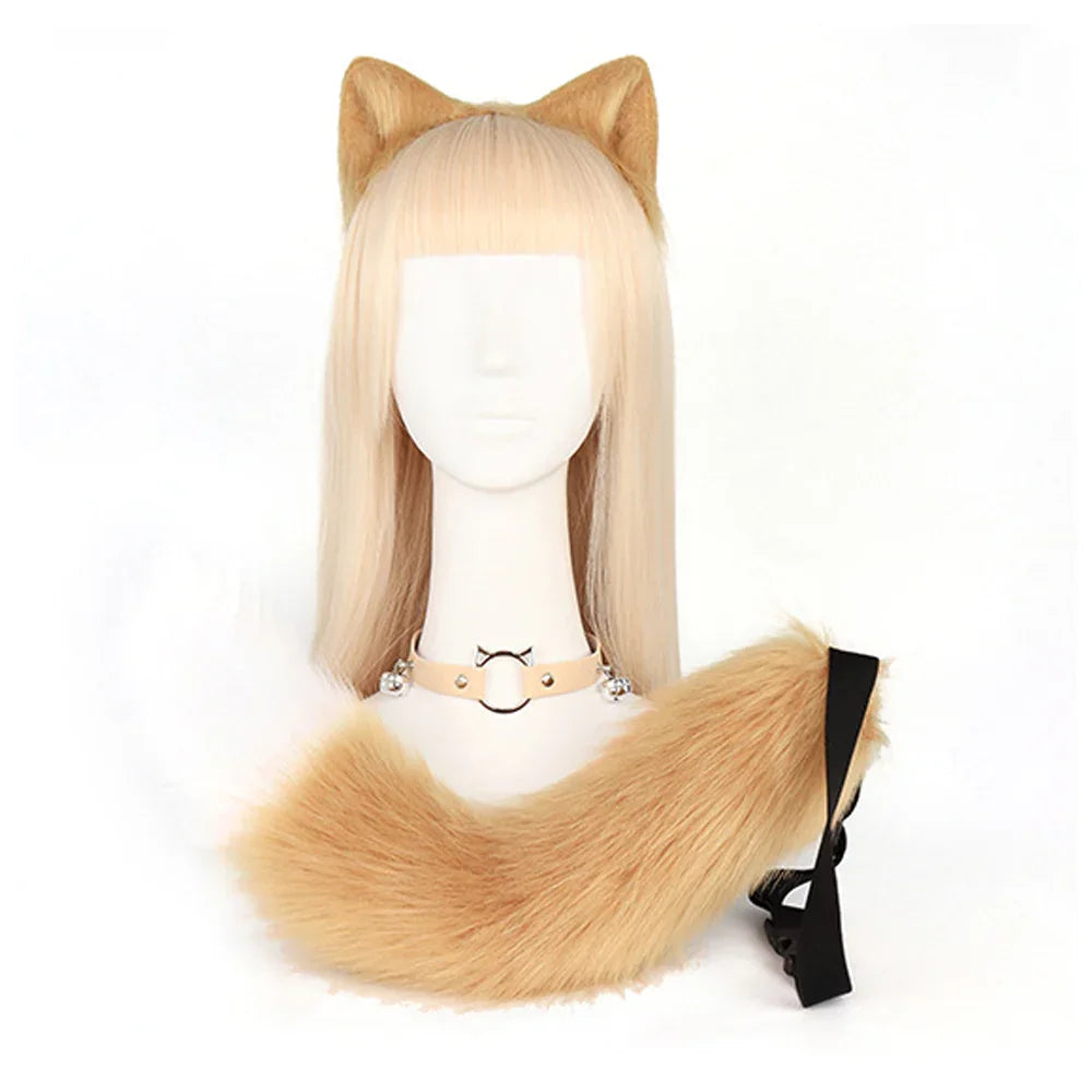 Crazy Zootopia Nick Fox Collar Headband Fox Tail Accessories