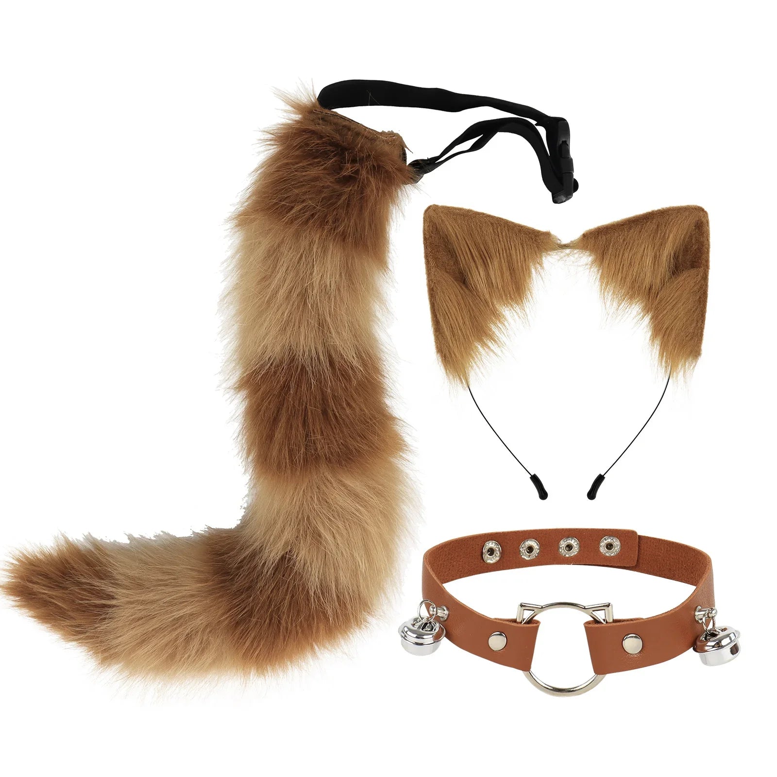 Crazy Zootopia Nick Fox Collar Headband Fox Tail Accessories
