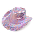 Western cowboy hat men's retro sequined Party dance - Azufun