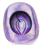 Western cowboy hat men's retro sequined Party dance - Azufun