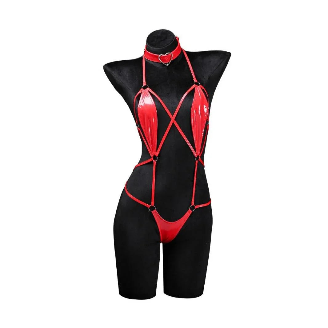 Sukumizu One-Piece Tie-Up Suit Costume - Azufun