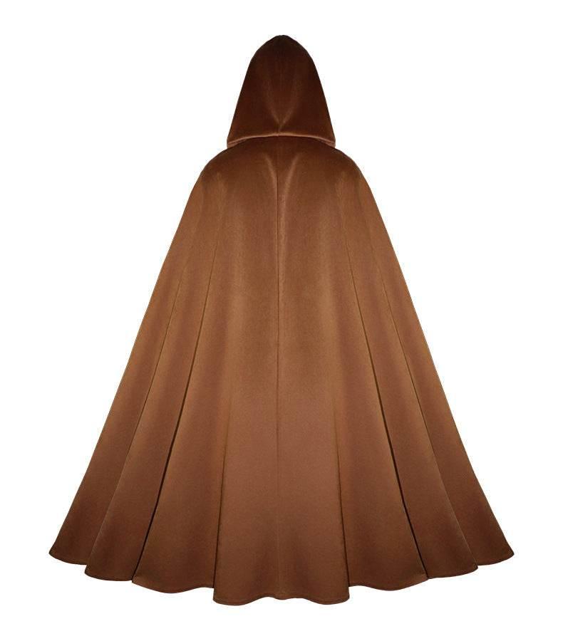 Medieval Suede Cape Halloween Retro Cloak Battle Warrior Role Play Cosplay Costume - Azufun