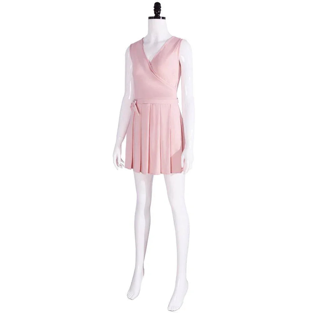 Wicked Glinda Pink Women Short Dress Outfit Carnival Cosplay Costume - Azufun