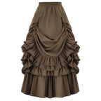 Medieval Retro Style Women's Waist Dance Skirt Dress - Azufun