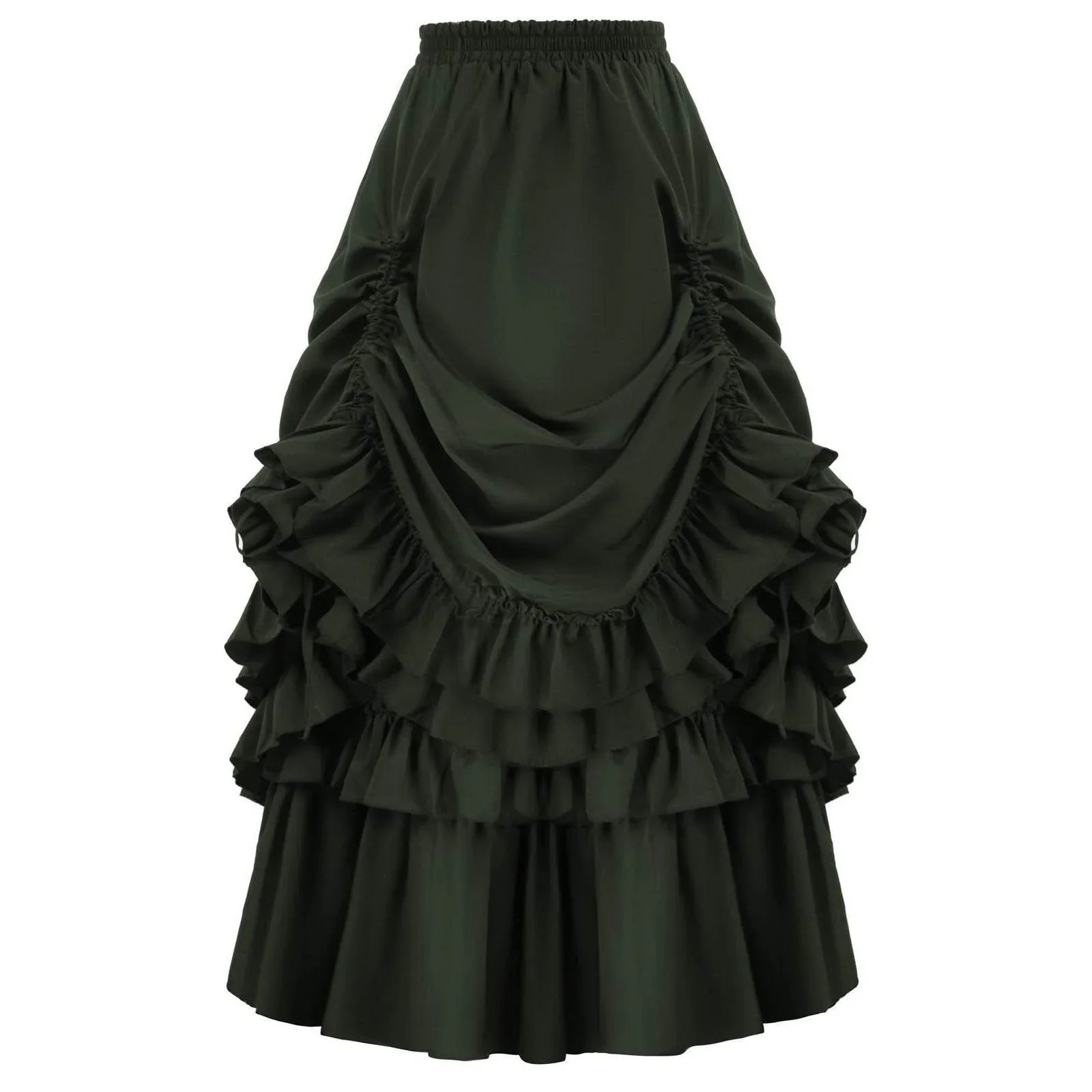 Medieval Retro Style Women's Waist Dance Skirt Dress - Azufun