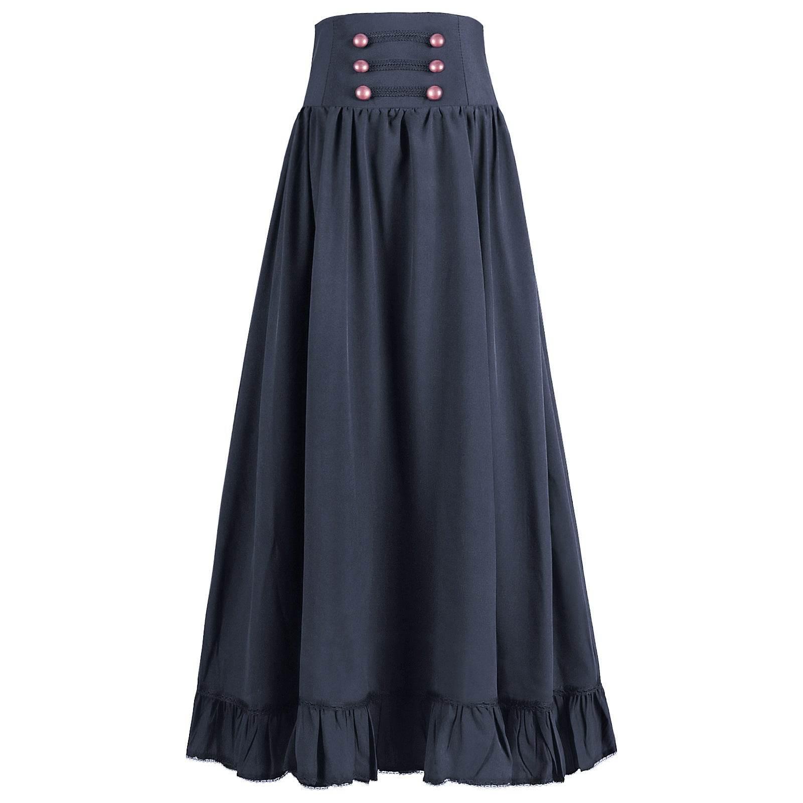 Medieval Women's Retro Style Waist Dance Skirt Dress - Azufun
