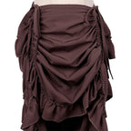 Medieval Women's Retro Style Drawstring Waist Dance Skirt Dress - Azufun