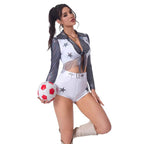 Dallas Cowboy Cheerleader Football Star Costume For Women Halloween - Azufun