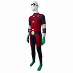 DC Teen Titans Robin Cosplay Costume Halloween For Adult Full Set With Cape - Azufun