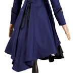 Medieval cos Renaissance gothic dress Retro bow ruffled punk cosplay skirt - Azufun