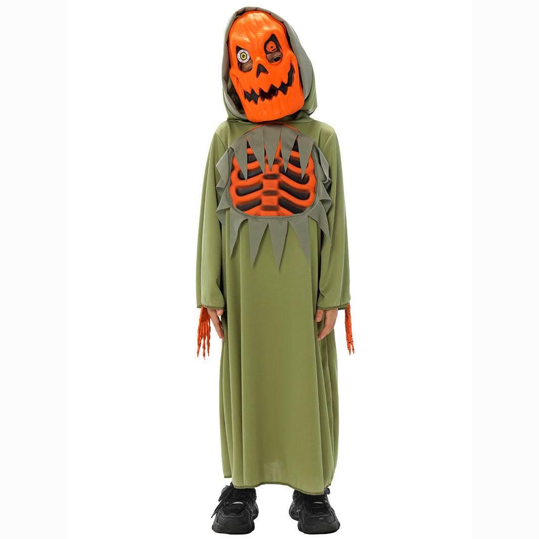 Fun World Scaru Skeleton Bleeding Pumpkin Halloween Costume for Kids - Azufun