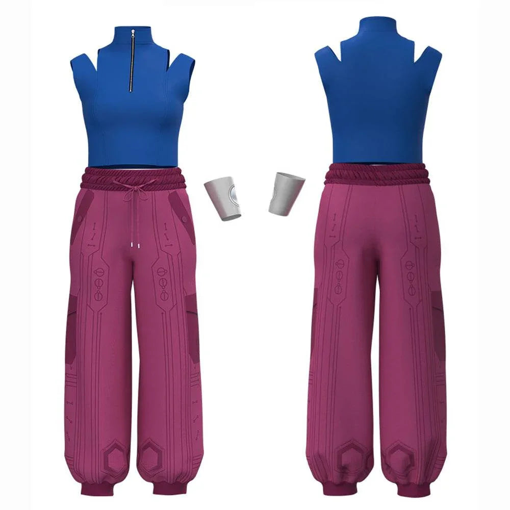 Zombies 4 Dawn of the Vampires Addison Wells Victor Nova Costume Halloween - Azufun