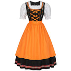 German Oktoberfest Bavarian Nation Costume Overalls Set Halloween Carnival Outfit - Azufun
