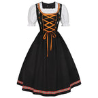 German Oktoberfest Bavarian Nation Costume Overalls Set Halloween Carnival Outfit - Azufun
