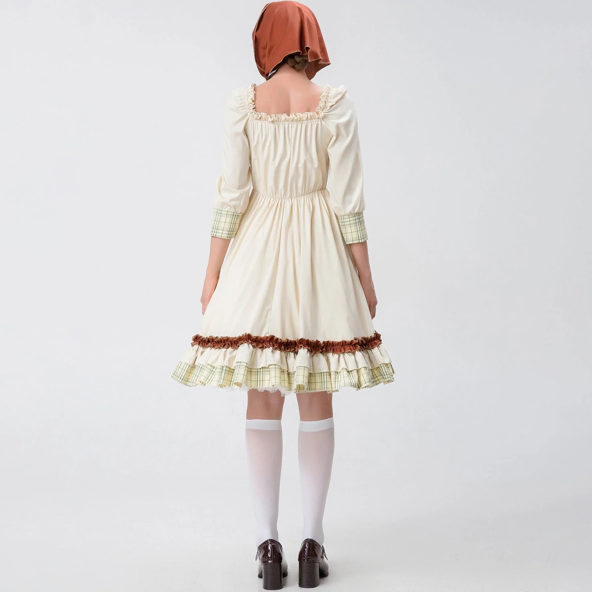 Little Red Riding Hood Halloween Dress Costume Maid Stage Suit - Azufun