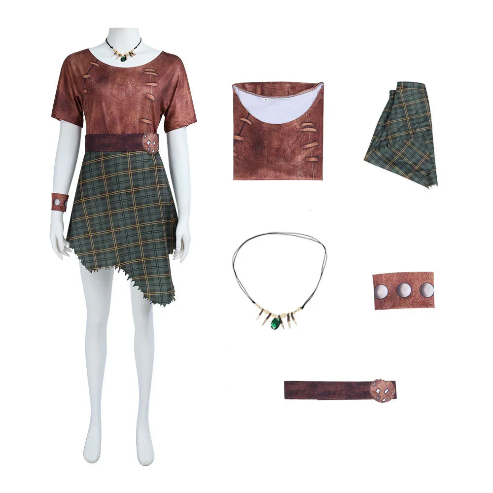 Shrek 5 Fiona Orc Cosplay Costume Halloween Dress Outfits for Women - Azufun