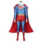 Deluxe Superman Clark Kent 3D Jumpsuit with Cloak Bodysuit - Azufun