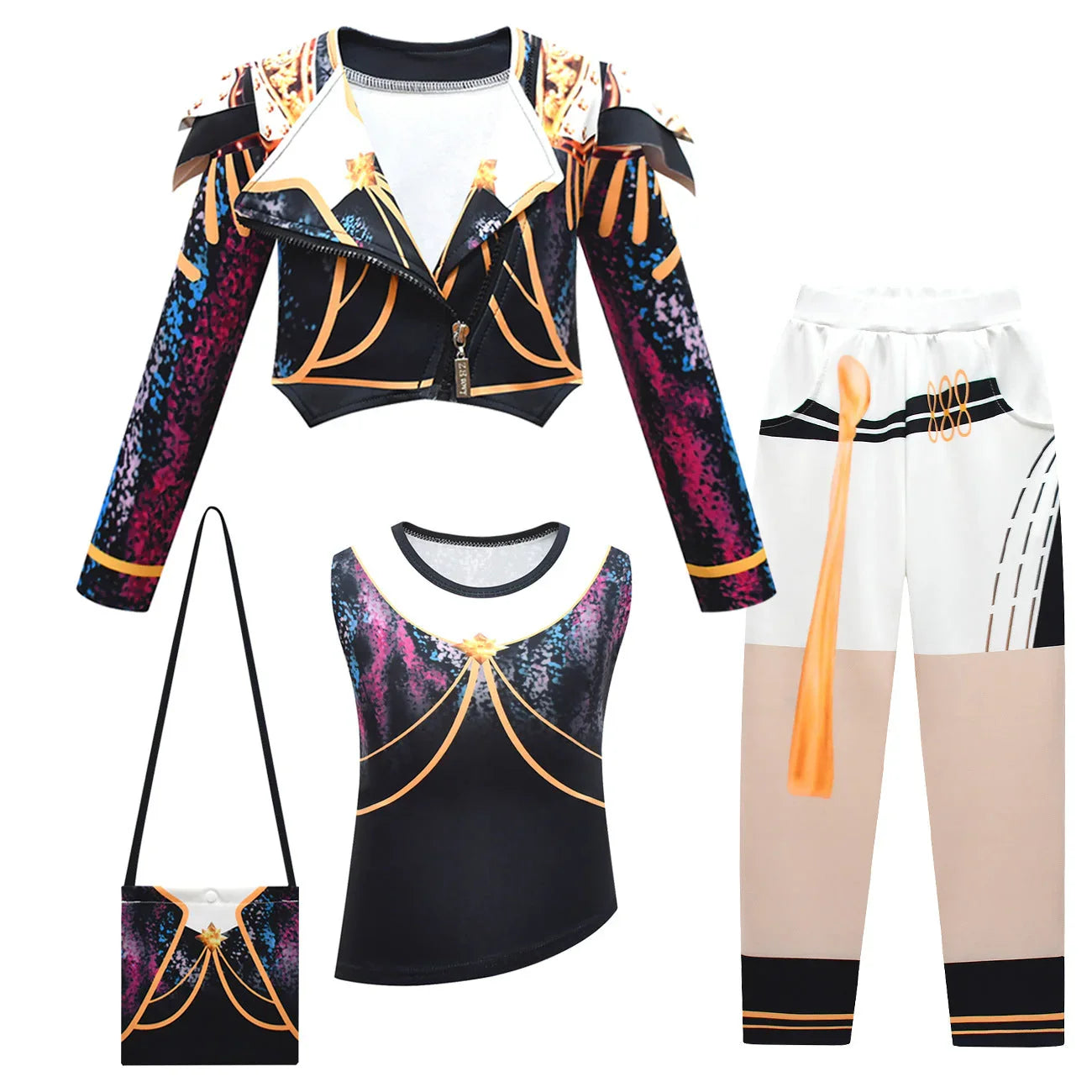 Kids Mira Zoey Rumi Pajamas Kpop Demons Hunters Cosplay For Girls - Azufun