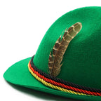 Munich beer German Alpine Panama Jazz Feather Hat Halloween - Azufun