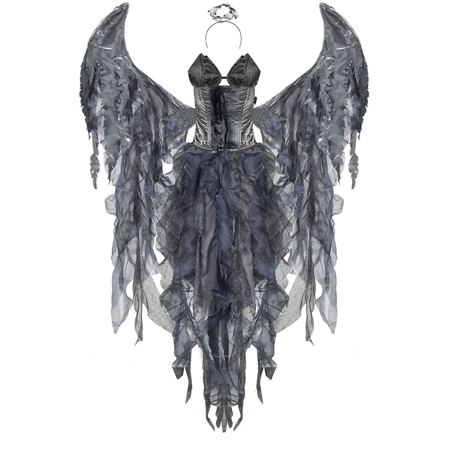 Deluxe Heavenly Angel Costume With Wing For Women