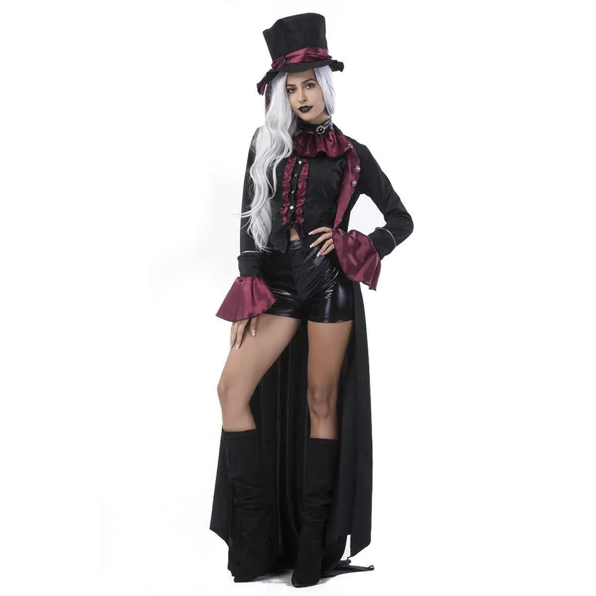 LUSTY VAMPIRE Witch Queen Long Dress Party Uniform DS Costume