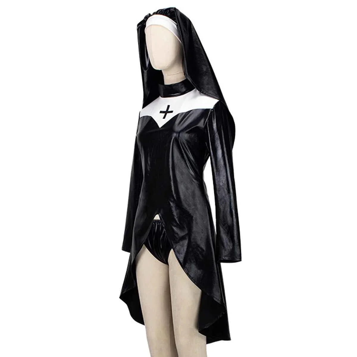 Nun Costume Black vampire Cosplay