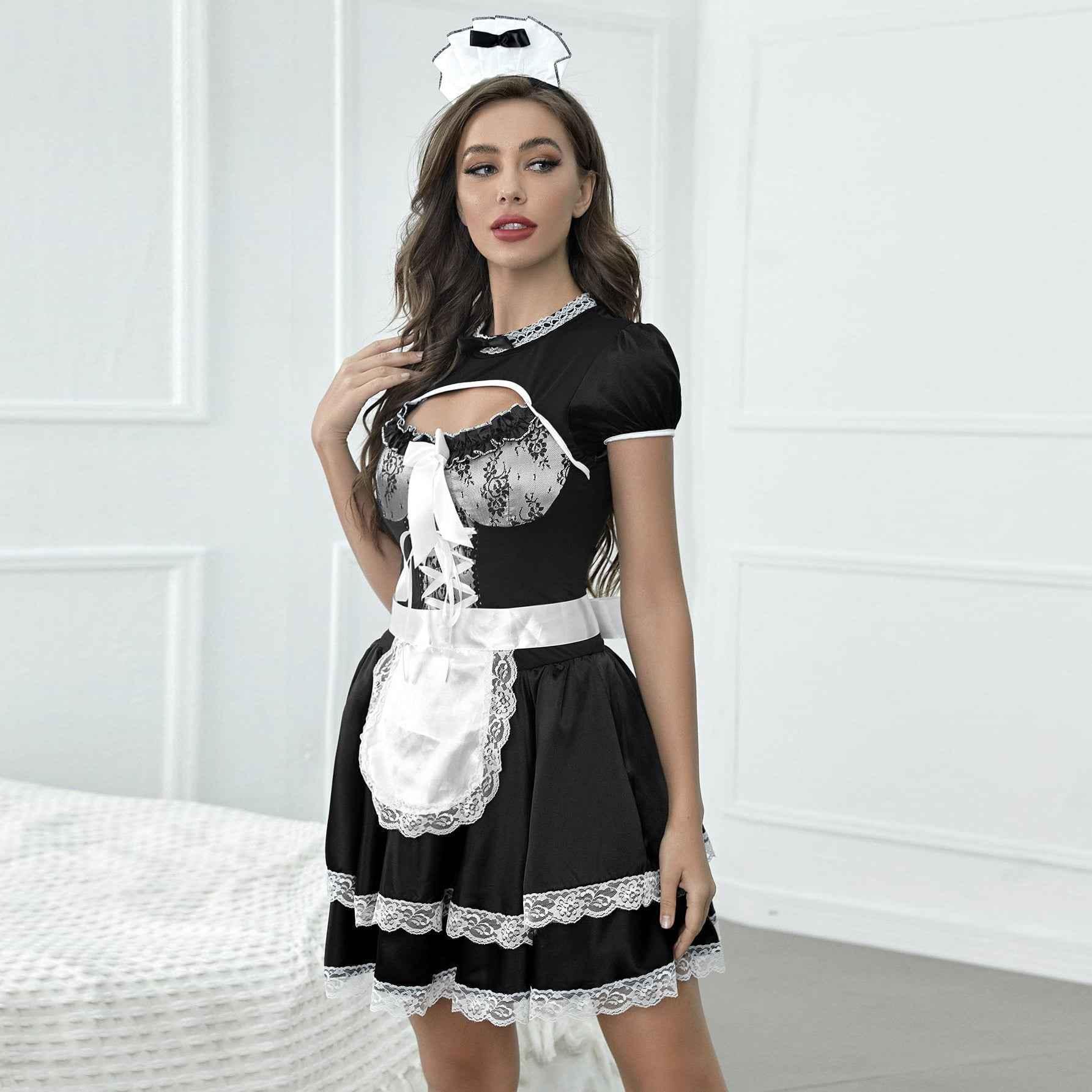 French Maid Lace Dress Costumes