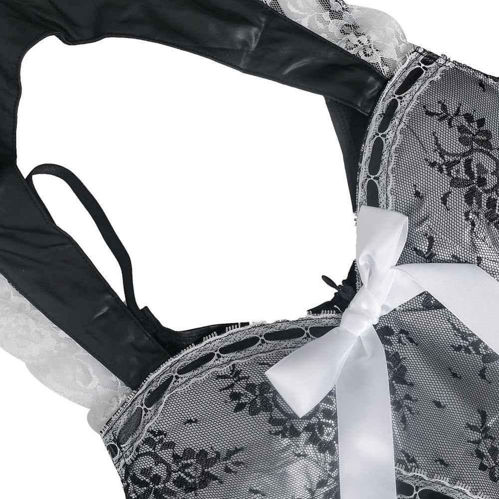 French Maid Lace Dress Game Costumes