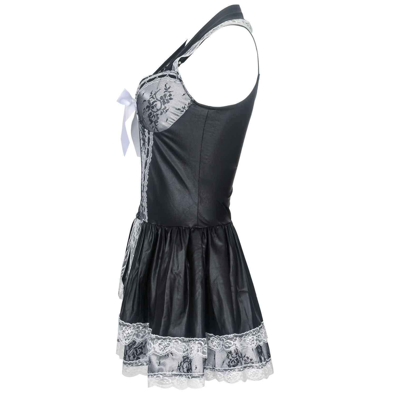 French Maid Lace Dress Game Costumes