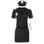 Female Police Cop Instructor Uniform Costume Halloween Carnival Party