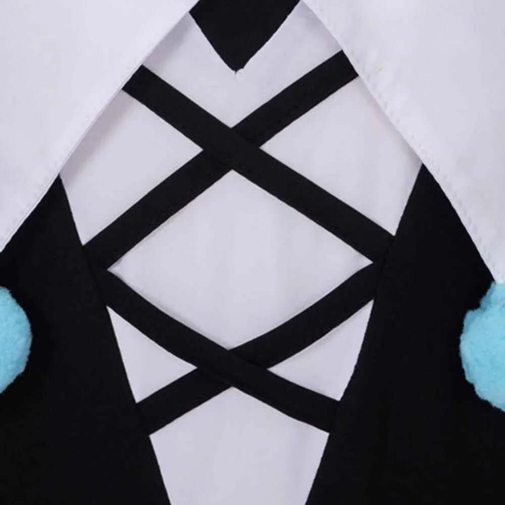Game Eggy Party Stella Mute Girl Cosplay Costume Set