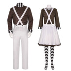 Charlie and the Chocolate Factory Clown Cosplay Costume Carnival Suit