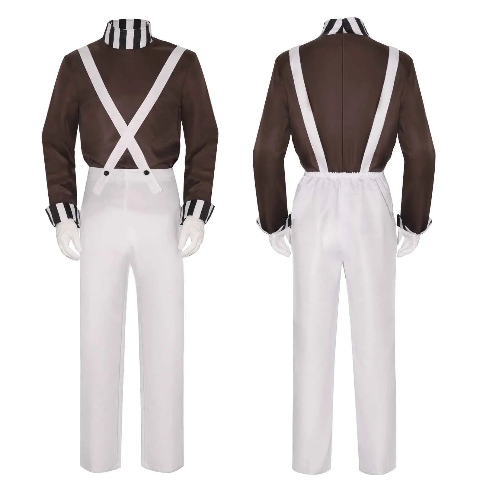 Charlie and the Chocolate Factory Clown Cosplay Costume Carnival Suit