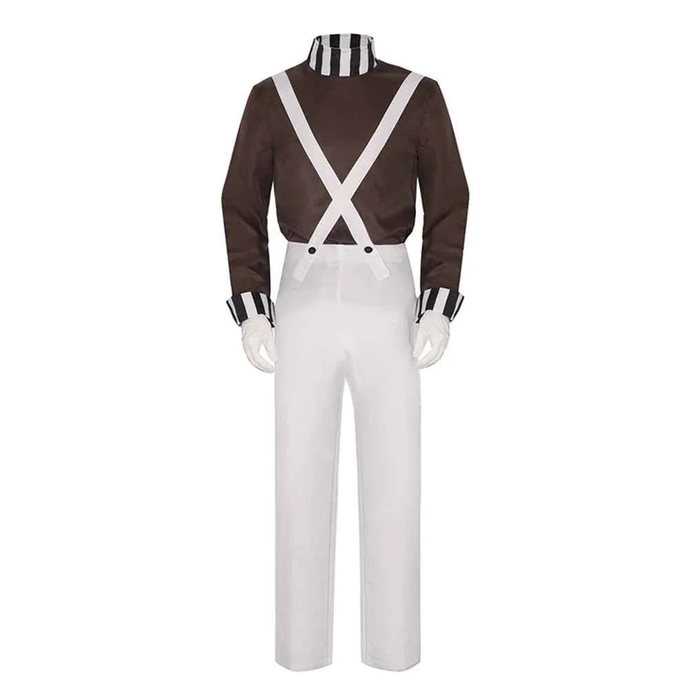 Charlie and the Chocolate Factory Clown Cosplay Costume Carnival Suit