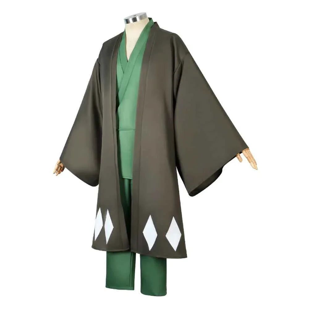 Bleach Urahara Kisuke Anime Cosplay Costume with hat Full Set