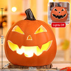 Light-Up Pumpkin Lantern Halloween Scene Decorations Fabric Items