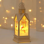 Electronic Candle Wind Lantern Castle Night Light Holiday Party Decorations