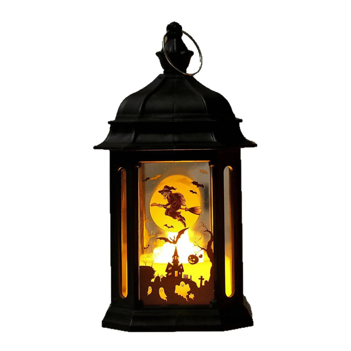 Portable Lantern Halloween Decorations LED Wind Lantern Ornaments