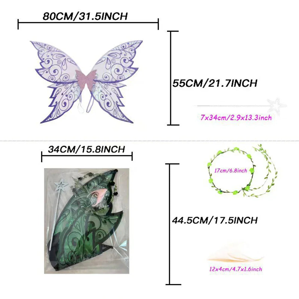 Fairy Butterfly Wing Back Accessory Holiday Party Halloween Costume