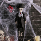 Halloween Skeleton Bride and Groom Ornaments for Party Decorations
