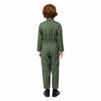 Fighter Pilot Costume Kids Air Force Flight Suit Dress Up for Halloween