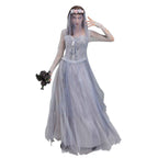 Ghost Corpse Bride Costume Dress Zombie Scary Horror Halloween