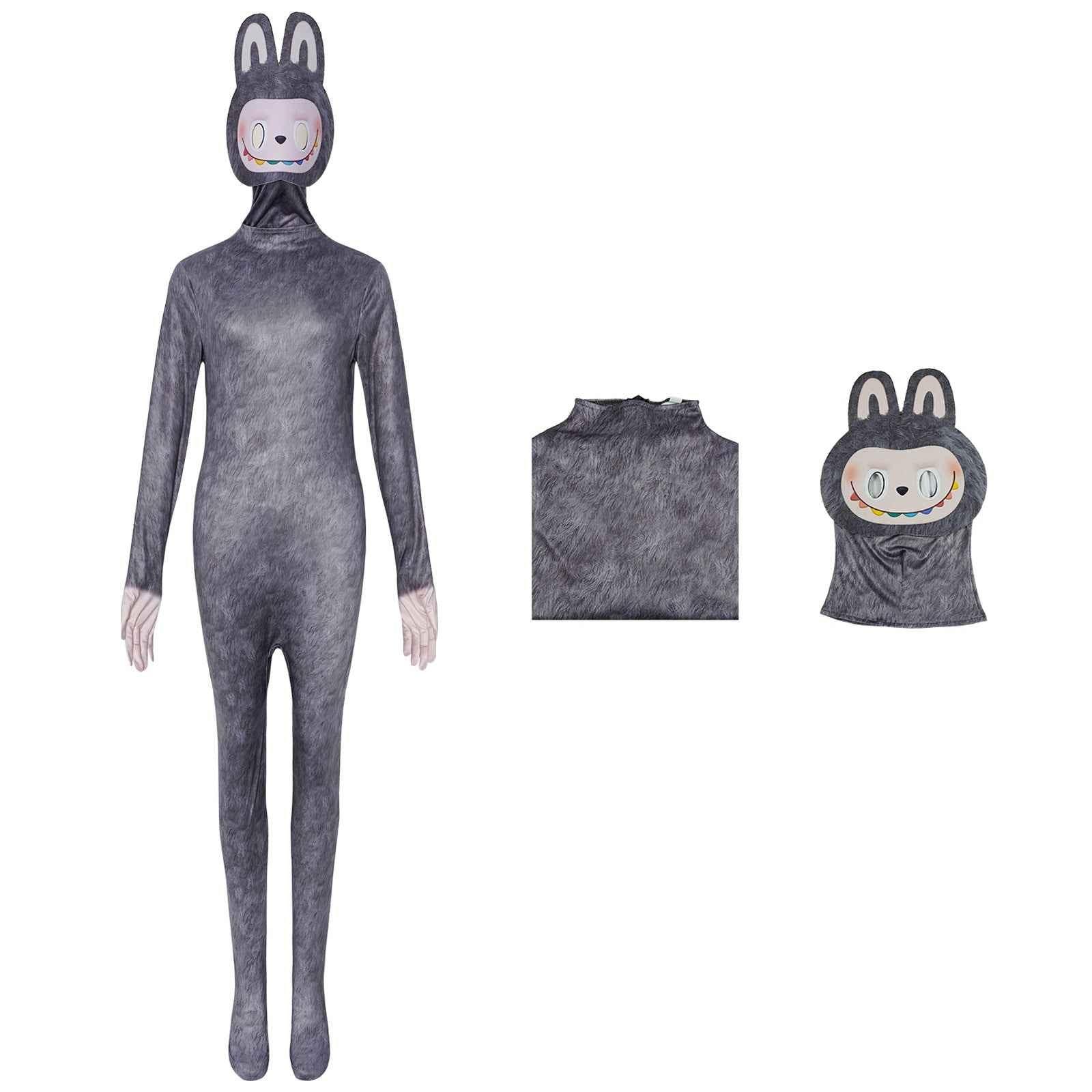 Labubu Cosplay Costume Jumpsuit Party Fancy Dress Bodysuit For Kids Adult Halloween