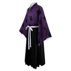 Anime Demon Kokushibou Cosplay Costume Role Cloak Outfit Uniform