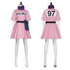 Bulma Cosplay Costume Anime Dragon Ball Pink Fancy Dress Full Set Halloween